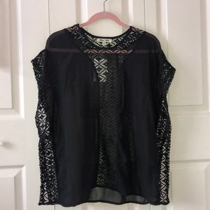 Black swimsuit cover up